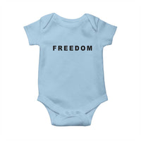 Freedom Statement Baby Onesie Free Speech Charlie Kirk Tribute - Wonder Print Shop