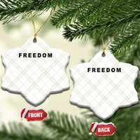 Freedom Statement Ceramic Ornament Free Speech Charlie Kirk Tribute - Wonder Print Shop
