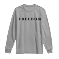 Freedom Statement Long Sleeve Shirt Free Speech Charlie Kirk Tribute - Wonder Print Shop