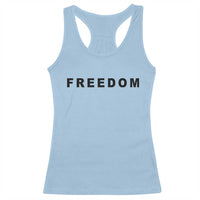 Freedom Statement Racerback Tank Top Free Speech Charlie Kirk Tribute - Wonder Print Shop