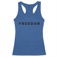 Freedom Statement Racerback Tank Top Free Speech Charlie Kirk Tribute - Wonder Print Shop