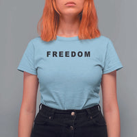 Freedom Statement T Shirt For Women Free Speech Charlie Kirk Tribute - Wonder Print Shop