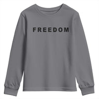 Freedom Statement Youth Sweatshirt Free Speech Charlie Kirk Tribute - Wonder Print Shop