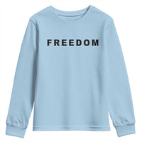 Freedom Statement Youth Sweatshirt Free Speech Charlie Kirk Tribute - Wonder Print Shop
