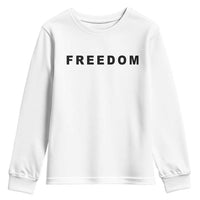 Freedom Statement Youth Sweatshirt Free Speech Charlie Kirk Tribute - Wonder Print Shop