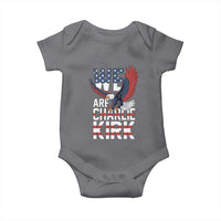We Are Charlie Kirk Patriotic Baby Onesie United We Stand Strong and Honor American Eagle Graphic - Wonder Print Shop