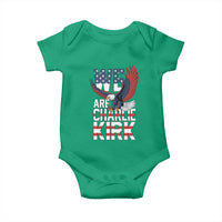 We Are Charlie Kirk Patriotic Baby Onesie United We Stand Strong and Honor American Eagle Graphic - Wonder Print Shop