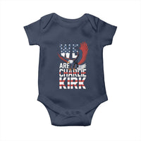 We Are Charlie Kirk Patriotic Baby Onesie United We Stand Strong and Honor American Eagle Graphic - Wonder Print Shop