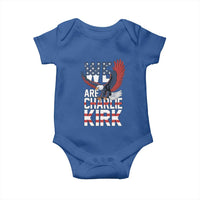 We Are Charlie Kirk Patriotic Baby Onesie United We Stand Strong and Honor American Eagle Graphic - Wonder Print Shop