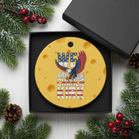 We Are Charlie Kirk Patriotic Ceramic Ornament United We Stand Strong and Honor American Eagle Graphic - Wonder Print Shop