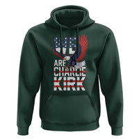 We Are Charlie Kirk Patriotic Hoodie United We Stand Strong and Honor American Eagle Graphic - Wonder Print Shop