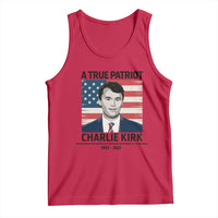 A True Patriot Memorial Tank Top Charlie Kirk Legacy The Greatness of Our Nation - Wonder Print Shop