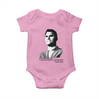 Freedom Is Not Free Baby Onesie Defender of Liberty Charlie Kirk Tribute - Wonder Print Shop