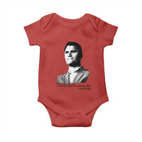 Freedom Is Not Free Baby Onesie Defender of Liberty Charlie Kirk Tribute - Wonder Print Shop