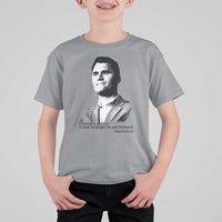 Freedom Is Not Free T Shirt For Kid Defender of Liberty Charlie Kirk Tribute - Wonder Print Shop