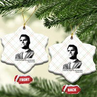 Freedom Is Not Free Ceramic Ornament Defender of Liberty Charlie Kirk Tribute - Wonder Print Shop