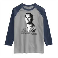 Freedom Is Not Free Raglan Shirt Defender of Liberty Charlie Kirk Tribute - Wonder Print Shop
