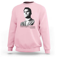 Freedom Is Not Free Sweatshirt Defender of Liberty Charlie Kirk Tribute - Wonder Print Shop