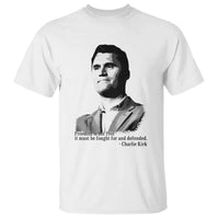 Freedom Is Not Free T Shirt Defender of Liberty Charlie Kirk Tribute - Wonder Print Shop