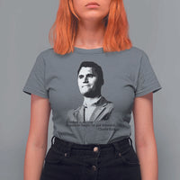 Freedom Is Not Free T Shirt For Women Defender of Liberty Charlie Kirk Tribute - Wonder Print Shop