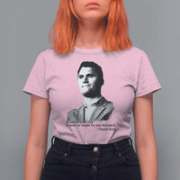 Freedom Is Not Free T Shirt For Women Defender of Liberty Charlie Kirk Tribute - Wonder Print Shop