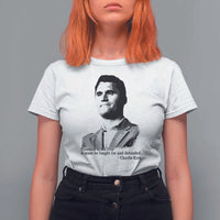 Freedom Is Not Free T Shirt For Women Defender of Liberty Charlie Kirk Tribute - Wonder Print Shop