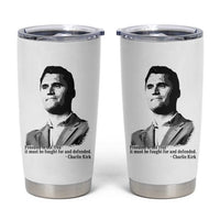 Freedom Is Not Free Tumbler Cup Defender of Liberty Charlie Kirk Tribute - Wonder Print Shop