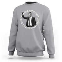 Legends Live Forever Tribute Sweatshirt Charlie Kirk Legacy Remembrance - Wonder Print Shop