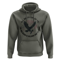 Christian Faith Patriotic Hoodie Death Deliver The Believer To Jesus American Eagle Graphic - Wonder Print Shop