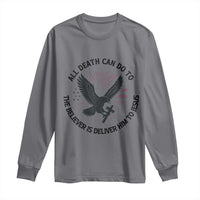 Christian Faith Patriotic Long Sleeve Shirt Death Deliver The Believer To Jesus American Eagle Graphic - Wonder Print Shop