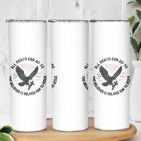 Christian Faith Patriotic Skinny Tumbler Death Deliver The Believer To Jesus American Eagle Graphic - Wonder Print Shop