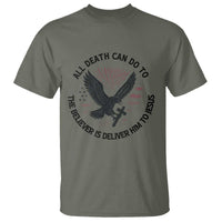 Christian Faith Patriotic T Shirt Death Deliver The Believer To Jesus American Eagle Graphic - Wonder Print Shop