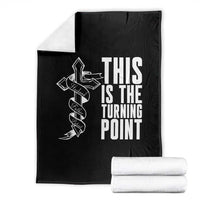This is the Turning Point Throw Blanket Husband Father Patriot Charlie Kirk Tribute Christian Faith - Wonder Print Shop
