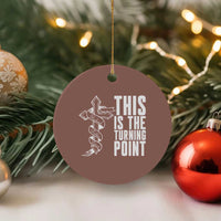 This is the Turning Point Ceramic Ornament Husband Father Patriot Charlie Kirk Tribute Christian Faith - Wonder Print Shop