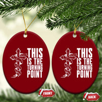 This is the Turning Point Ceramic Ornament Husband Father Patriot Charlie Kirk Tribute Christian Faith - Wonder Print Shop