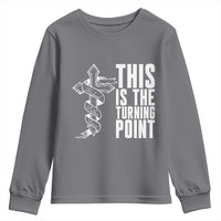 This is the Turning Point Youth Sweatshirt Husband Father Patriot Charlie Kirk Tribute Christian Faith - Wonder Print Shop