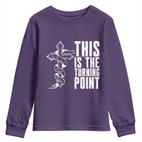 This is the Turning Point Youth Sweatshirt Husband Father Patriot Charlie Kirk Tribute Christian Faith - Wonder Print Shop