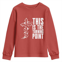 This is the Turning Point Youth Sweatshirt Husband Father Patriot Charlie Kirk Tribute Christian Faith - Wonder Print Shop