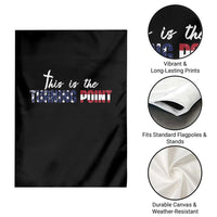 This is The Turning Point Garden Flag Patriotic American Flag Graphic - Wonder Print Shop