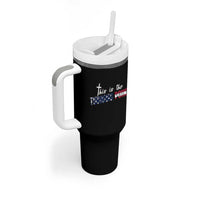 This is The Turning Point Tumbler With Handle Patriotic American Flag Graphic - Wonder Print Shop
