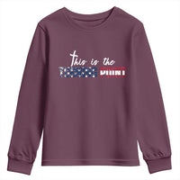 This is The Turning Point Youth Sweatshirt Patriotic American Flag Graphic - Wonder Print Shop