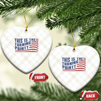 This is The Turning Point Ceramic Ornament USA Flag America True Patriot - Wonder Print Shop