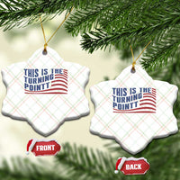 This is The Turning Point Ceramic Ornament USA Flag America True Patriot - Wonder Print Shop