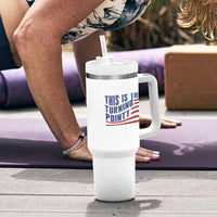 This is The Turning Point Tumbler With Handle USA Flag America True Patriot - Wonder Print Shop
