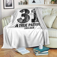 Freedom Number 31 Tribute Graphic Throw Blanket Thank You Charlie Kirk A True Patriot Memorial - Wonder Print Shop