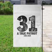 Freedom Number 31 Tribute Graphic Garden Flag Thank You Charlie Kirk A True Patriot Memorial - Wonder Print Shop
