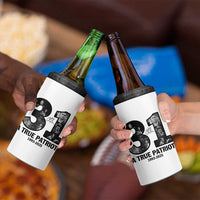 Freedom Number 31 Tribute Graphic 4 in 1 Can Cooler Tumbler Thank You Charlie Kirk A True Patriot Memorial - Wonder Print Shop