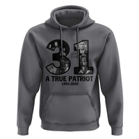 Freedom Number 31 Tribute Graphic Hoodie Thank You Charlie Kirk A True Patriot Memorial - Wonder Print Shop