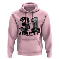 Freedom Number 31 Tribute Graphic Hoodie Thank You Charlie Kirk A True Patriot Memorial - Wonder Print Shop