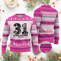 Freedom Number 31 Tribute Graphic Ugly Christmas Sweater Thank You Charlie Kirk A True Patriot Memorial - Wonder Print Shop
